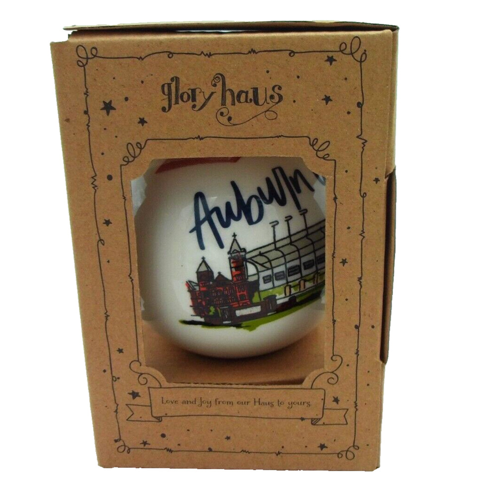 Auburn University Landmarks & War Eagle Christmas Ornament Glory Haus Brand New